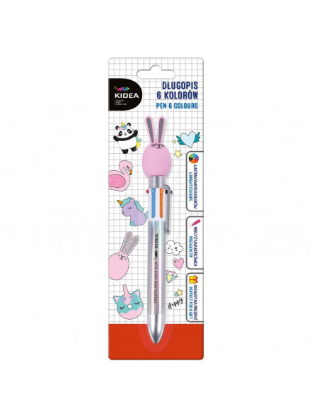 Automātiskā pildspalva, 6 krāsas