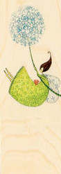 Koka grāmatzīme. Hold your dreams, woonen bookmark