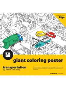 Krāsojamais plakāts - transports