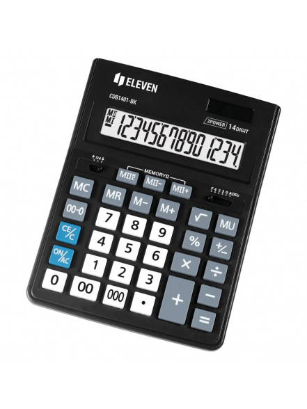 Kalkulators galda, 14 zīmes, Eleven CDB-1401BKE, 205x155x35mm,200g., Citizen analogs
