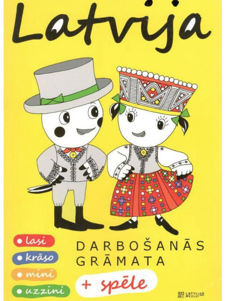 Latvija. Darbošanās grāmata + spēle