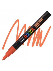 Marķieris ūdens bāzes UNI Posca PC-3M oranžs (4)