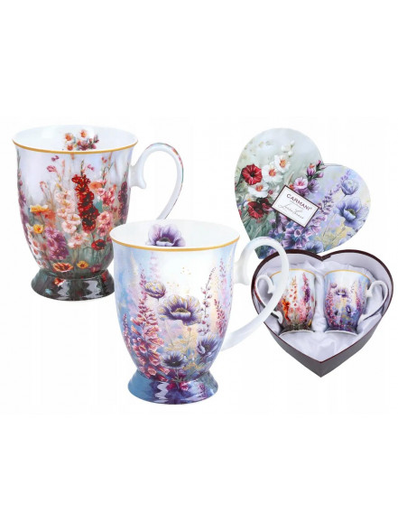 Krūzītes 280ml (2) L.Lozano Wildflowers kastītē