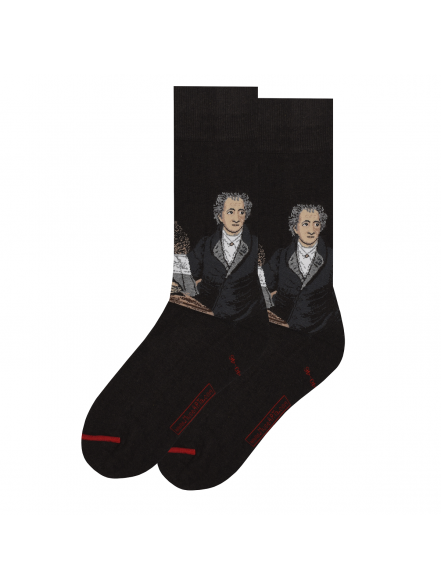Zeķes Joseph Karl Stieler  - Johann Wolfgang von Goethe, izm. 40-46, melnas