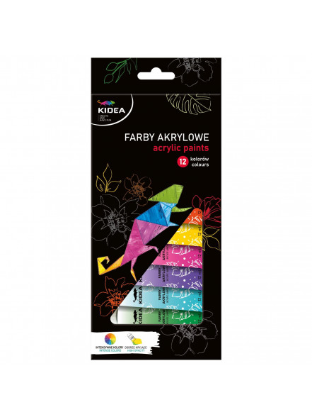 Akrila krāsas 12x12ml kidea