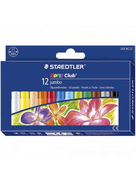 Eļļas krītiņi jumbo 12gb.Staed