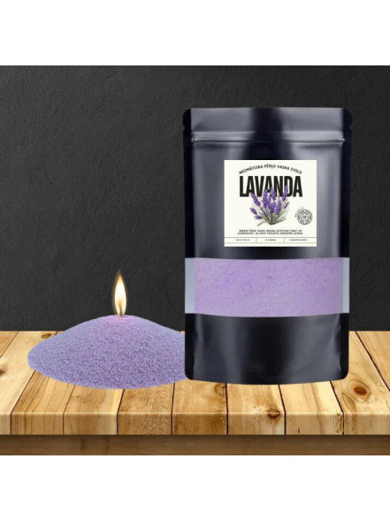 Pērļu vaska svece Lavanda