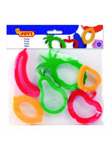 Plastilīna formiņu komplekts JOVI FRUITS 6formiņas