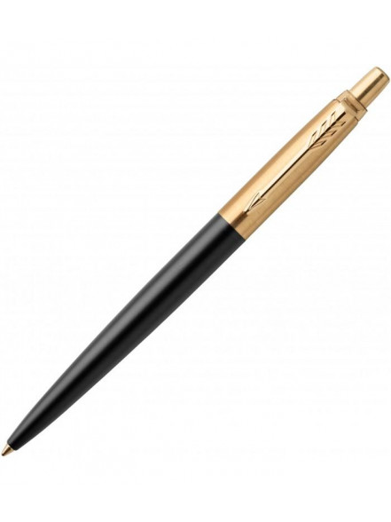 Pildspalva - Parker Jotter Premium Bond Street Black Golden Finish Trim