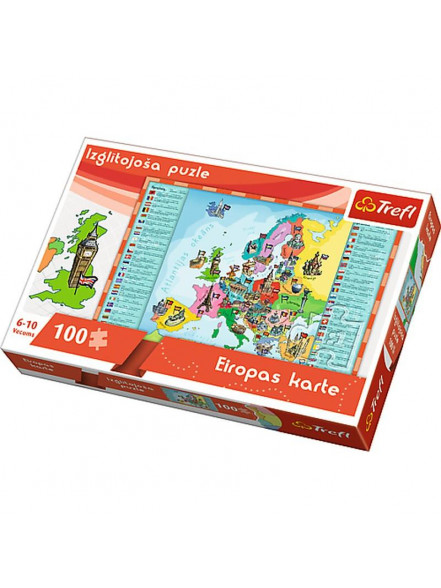 EDU Puzle 100 Eiropa LV