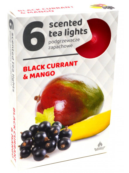 Tējas svecītes, 6 gab. Mango-upeņu 1055 Tējas svecītes, 6 gab. Mango-upeņu 1055