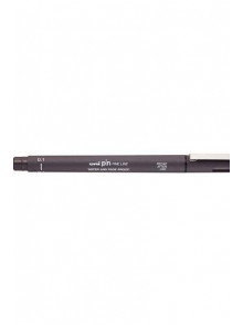 Marķieris UNI PIN-0.1 Dark grey