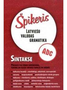 Špikeris. Latviešu valodas gramatika. Sintakse