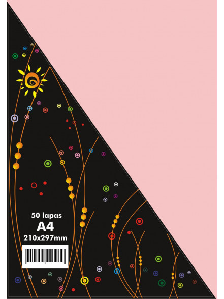 Papīrs krās. A4/50 t.rozā 25