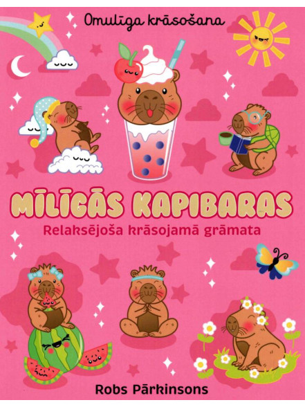 Omulīga krāsošana. Mīlīgās kapibaras
