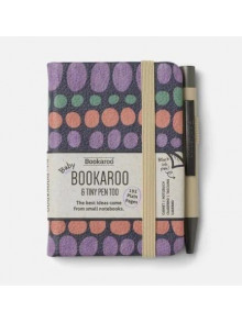 Blociņš A7 ar pildspalvu Bookaroo - Pastels Cream - Dots