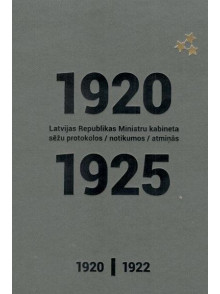 Latvijas Republikas Ministru kab.sēžu protokols 1920/1925