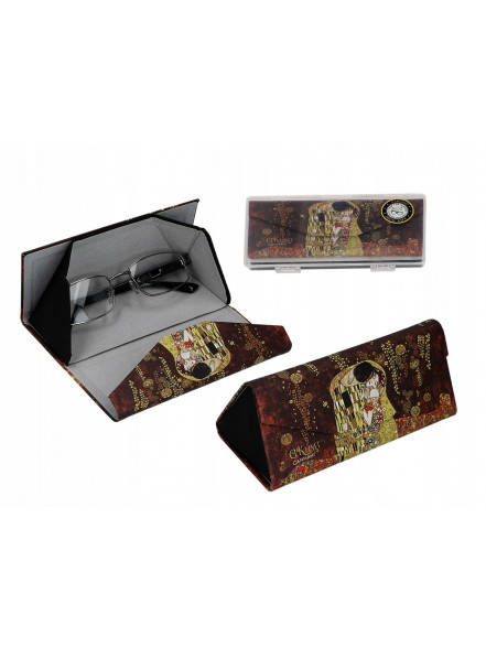 Briļļu futlāris saliekamais G.Klimt Kiss 021-8360