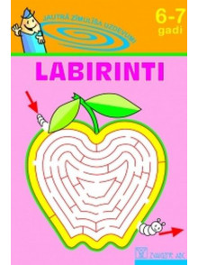 Labirinti 6-7 gadi. Jautrā Zīmulīša uzdevumi