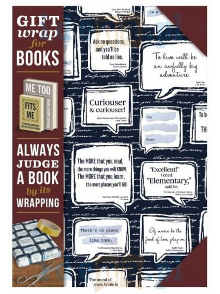 Grāmatpapīrs - Gift Wrap for Books - Who Said That?