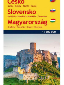 Čehija/Slovākij/Ungārija 1:800 000