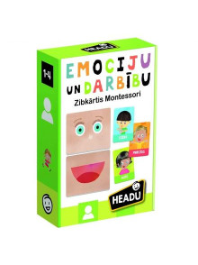Montesori zibkartītes Emocijas un darbības, LV