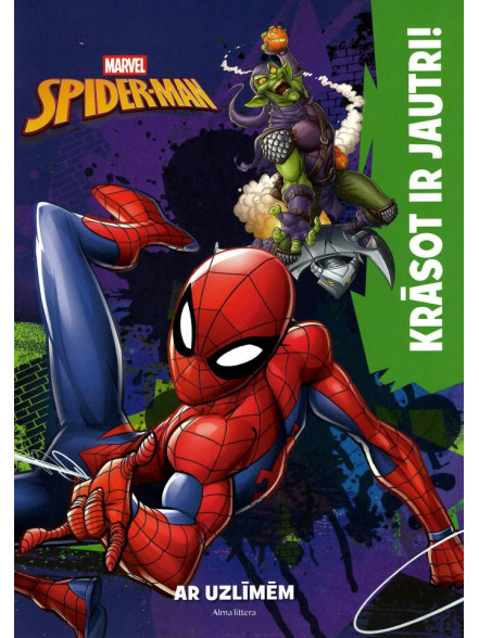 Spider-Man. Krāsot ir jautri! Ar uzlīmēm! Marvel 