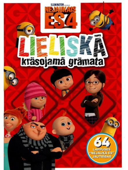 Nejaukais es 4. Lieliskā krāsojamā grāmata