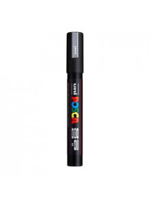 Marķ. ūdens bāzes UNI Posca PC-5M sudrabs(26)