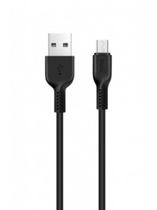 Hoco X20 USB A spraudnis / USB B micro, 3m USB 2.0 melns