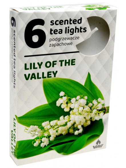 Tējas svecītes, 6 gab. LILY OF THE VALLEY 254 Tējas svecītes, 6 gab. LILY OF THE VALLEY 254