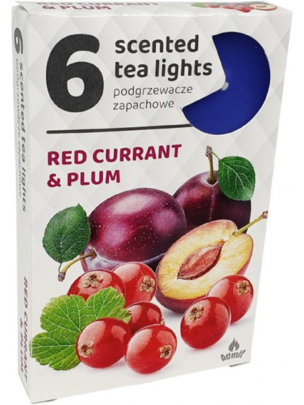 Tējas svecītes, 6 gab. RED CURRANT & PLUM 1056 Tējas svecītes, 6 gab. RED CURRANT & PLUM 1056