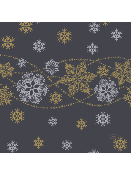 Salvetes 33cm Z Snow Glitter Black (20)