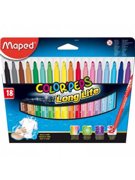 Flomasteri Color Peps 18 krās.