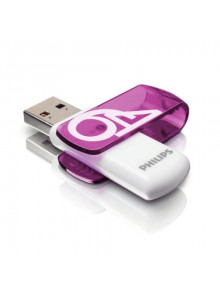 PHILIPS USB 2.0 Vivid Edition Purple 64GB Flash Drive atmiņa PHILIPS USB 2.0 Vivid Edition Purple 64GB Flash Drive atmiņa