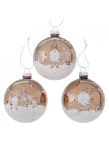 Bumbulis Zsv st. 8cm ar riem zelts/balts 3ass  