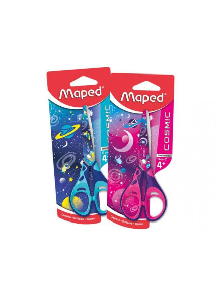 Šķēres MAPED Tatoo Kids Cosmic 13cm blisterī