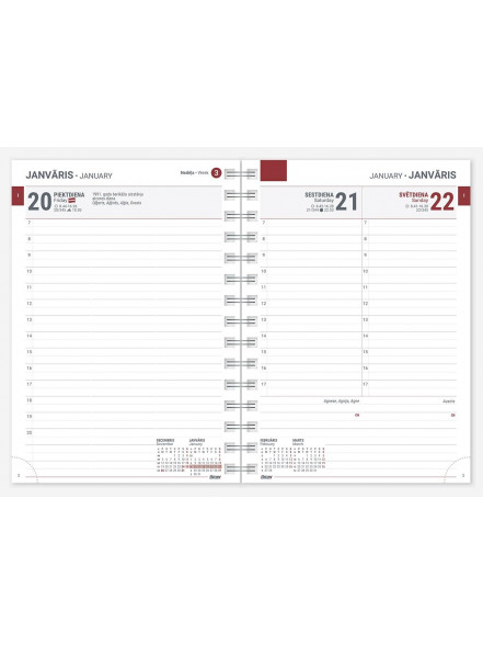 Satura bloks dienai Tempo