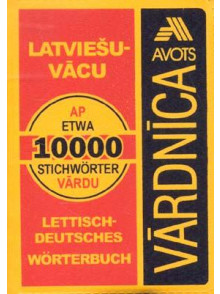 Latviešu-vācu vārdnīca 10 000 vārdu (plastikāta v.)