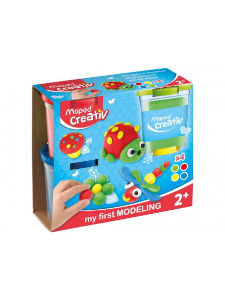 Creativ veidošanas kompl.4x120 mīkla 4 krāsas x 120g. 2+