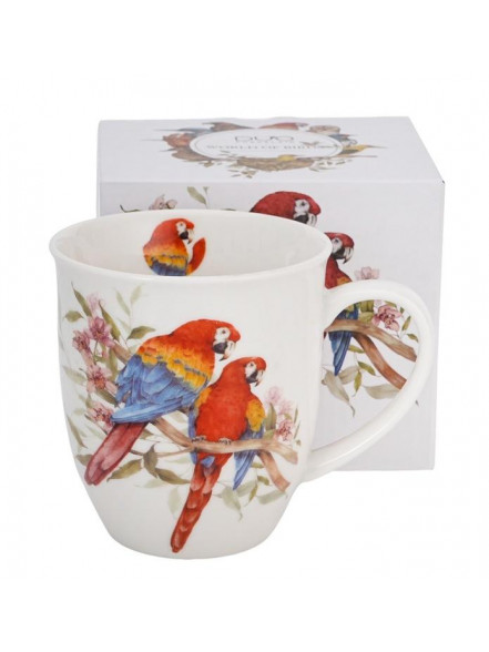 Krūze divi papagaiļi