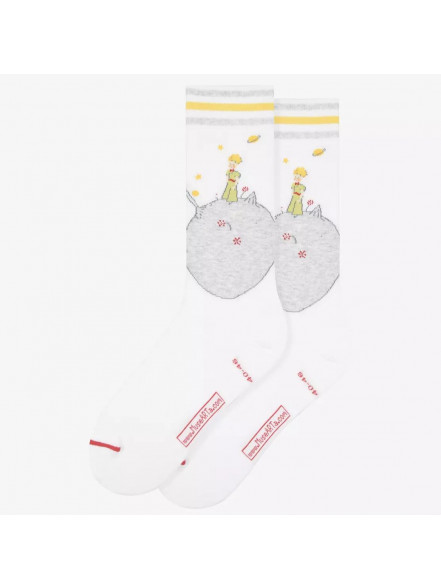 Zeķes Le Petit Prince - Grey Planet, izm. 40-46, baltas