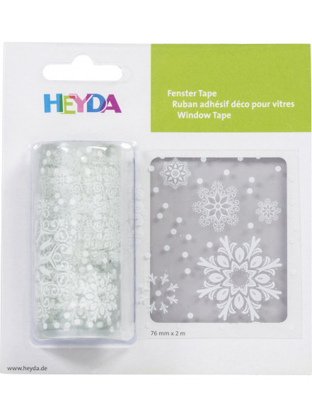 Dekoratīvas uzlīmes logiem Sniegpārsliņas 2m