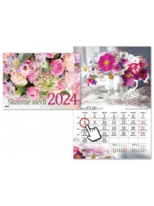 K/2024 Sienas kalendārs Skaistie ziedi