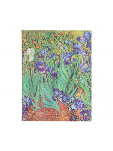 Piezīmju grāmata Van Gogh’s Irises, baltas lapas, ultra