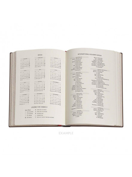 Dienasgrāmata 2024 Flexi The Queen’s Binding, midi, week horizontal