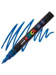 Marķieris ūdens bāzes UNI Posca PC-3ML glitter zils (33)
