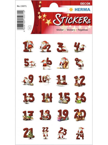 Uzlīmes Herma Decor, Ziemassvētku, piparkķu numuri, 3 lapas