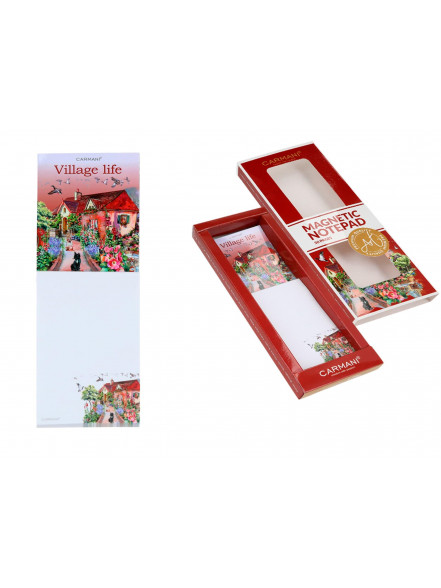 Piezīmju blociņš ar magnētu 6x18cm (50) Carmani Village Life