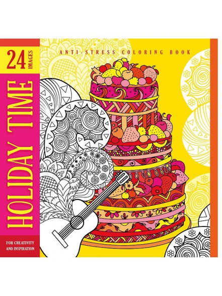 Krāsojamā grāmata FRESH  200*200mm, 12lp Holiday time (dizains 19181)